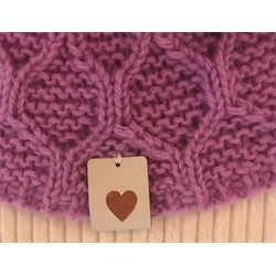 KANTMERKE - Made with LOVE - Hvit